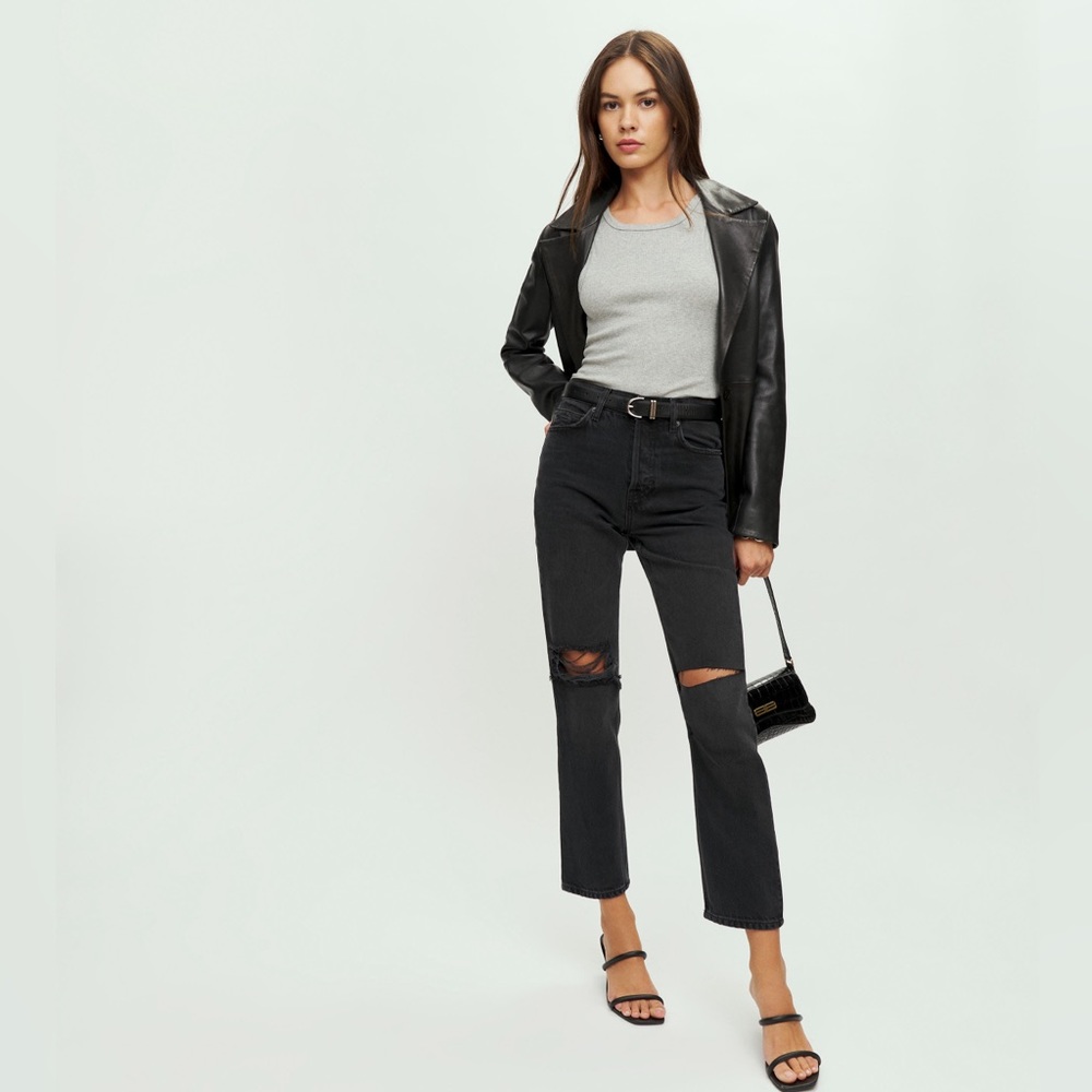 Reformation Cynthia High Rise Straight Jeans